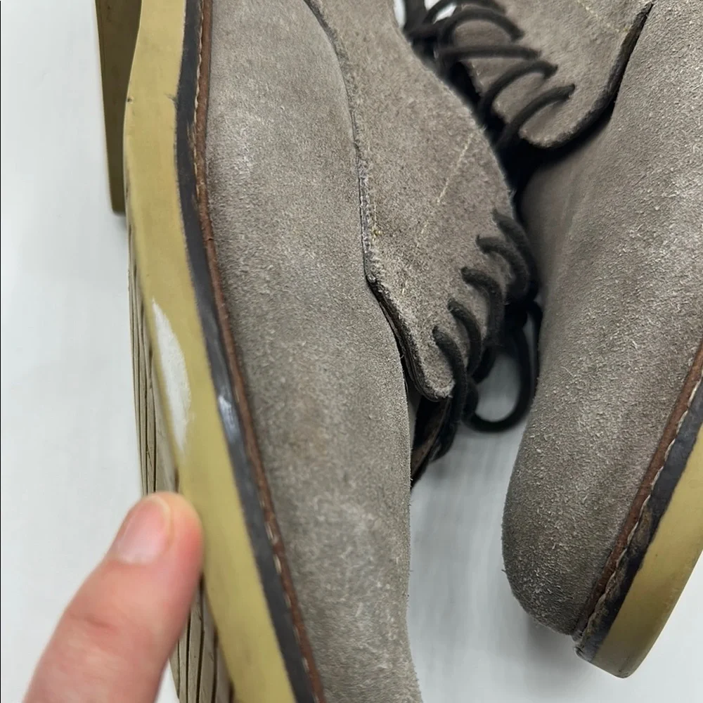 Banana Republic Gray Suede Lace-Up Shoes Men's Size 9